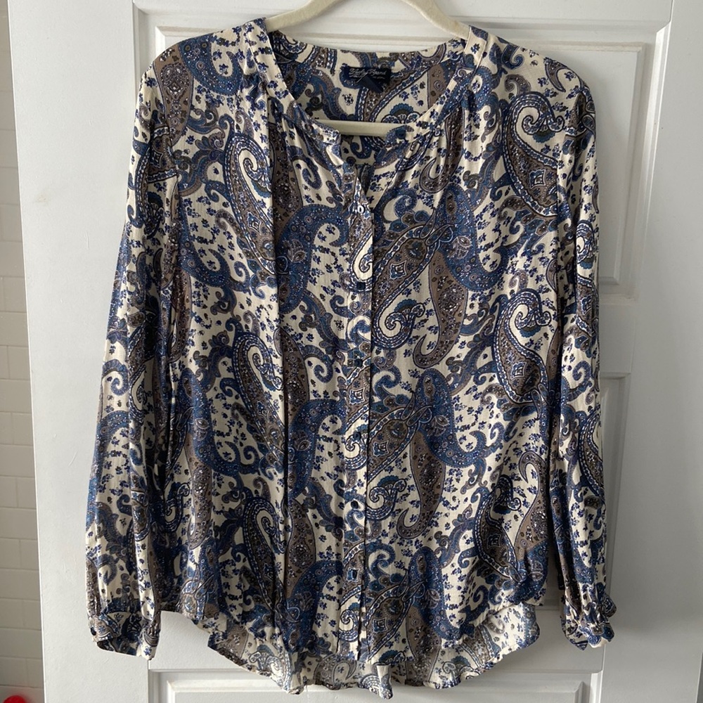 Lucky Brand Paisley Blouse